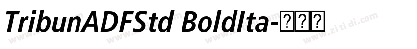 TribunADFStd BoldIta字体转换 TribunADFStd BoldIta字体转换